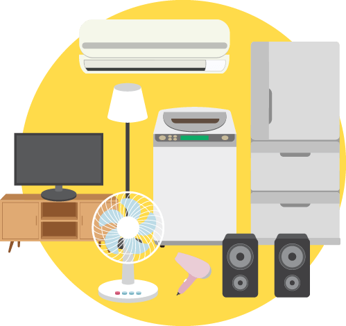 家電の処分に必要な全ての作業に対応